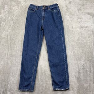 Lee Jeans Women's 28 Blue Denim Straight Sample Tag Culled Rare Unique 28x29